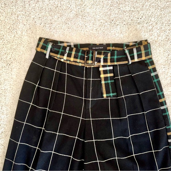 WHO WHAT WEAR flared, patterned pants - Size 2 - Picture 2 of 6
